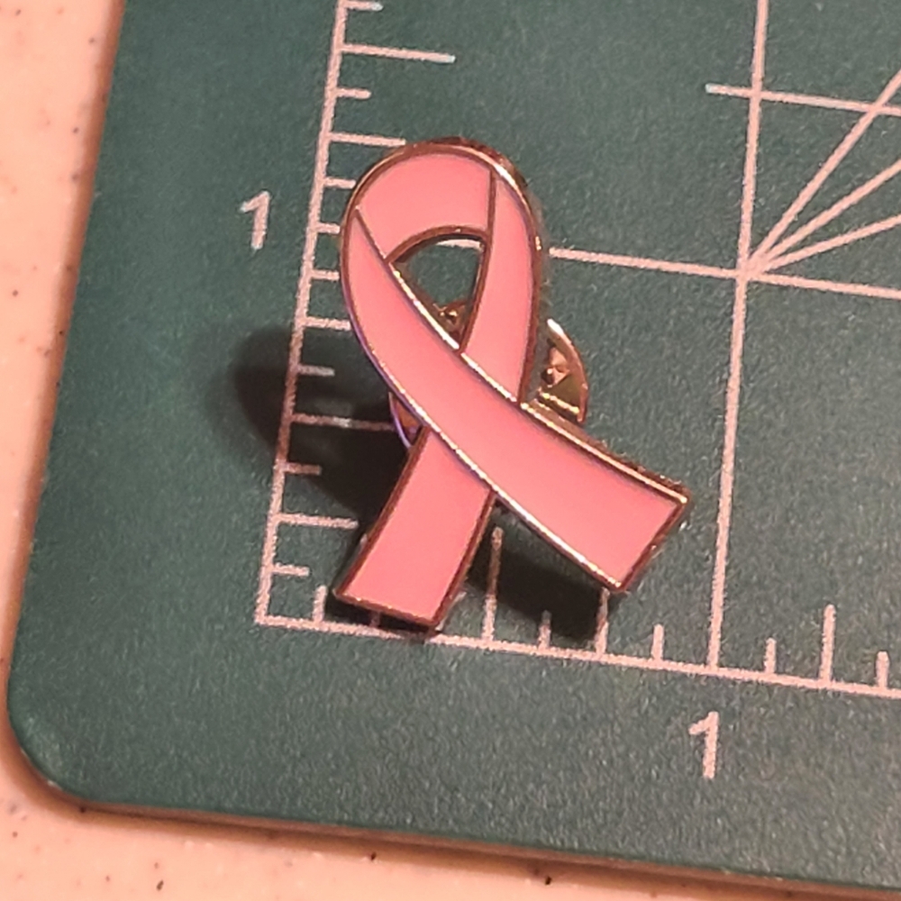 Pink Awareness Ribbon Pin - Picture 3 of 6